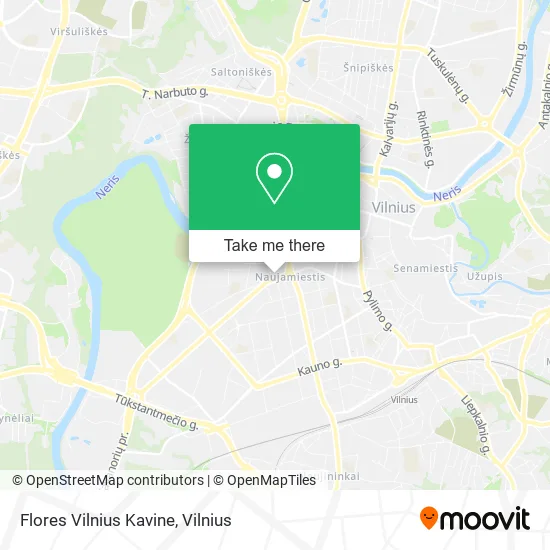 Карта Flores Vilnius Kavine