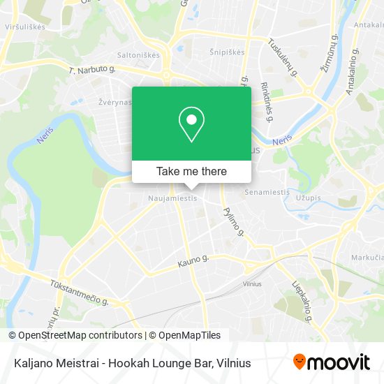 Карта Kaljano Meistrai - Hookah Lounge Bar