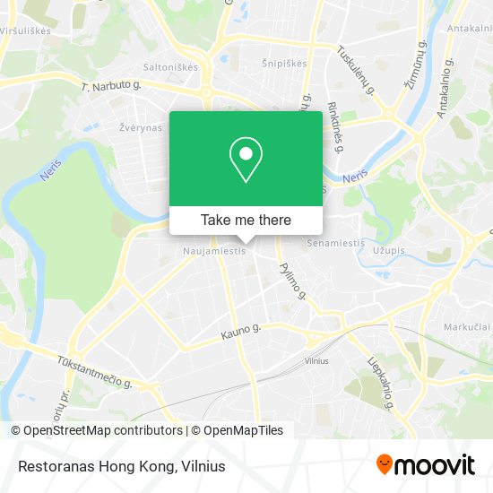 Карта Restoranas Hong Kong