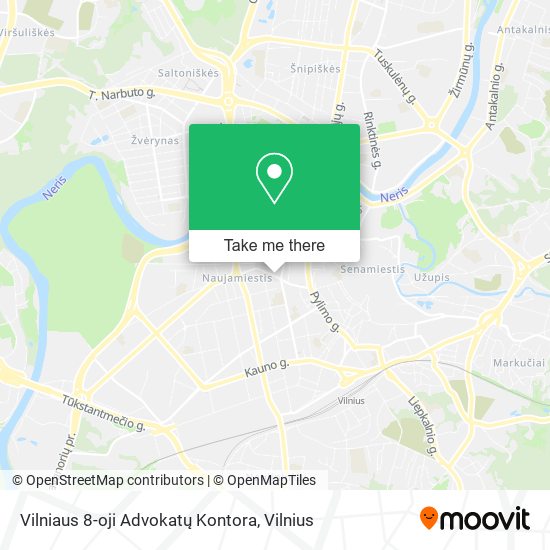 Карта Vilniaus 8-oji Advokatų Kontora