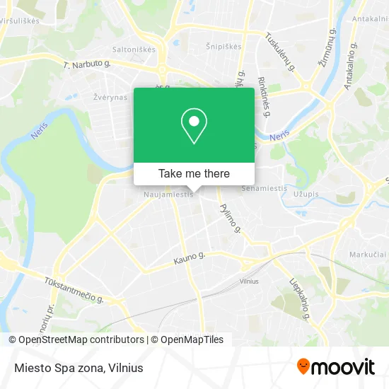 Карта Miesto Spa zona