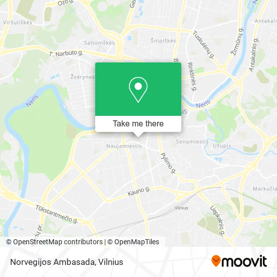 Карта Norvegijos Ambasada