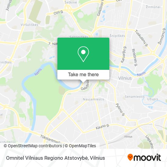 Карта Omnitel Vilniaus Regiono Atstovybė