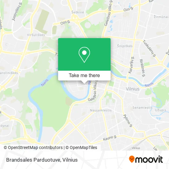Карта Brandsales Parduotuve