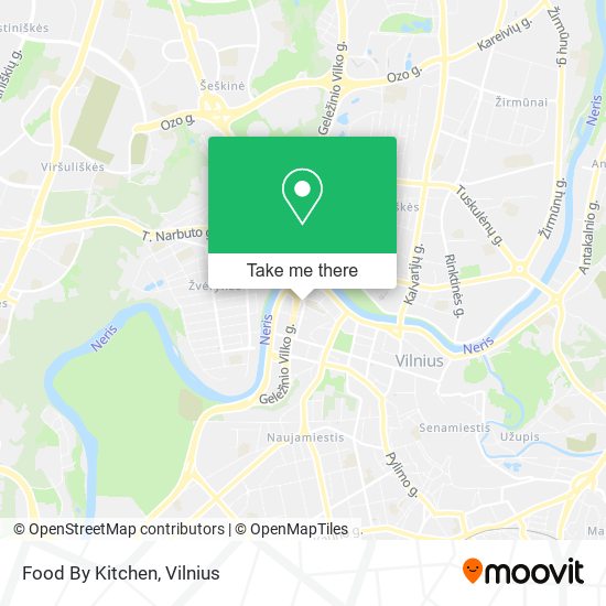 Food By Kitchen map
