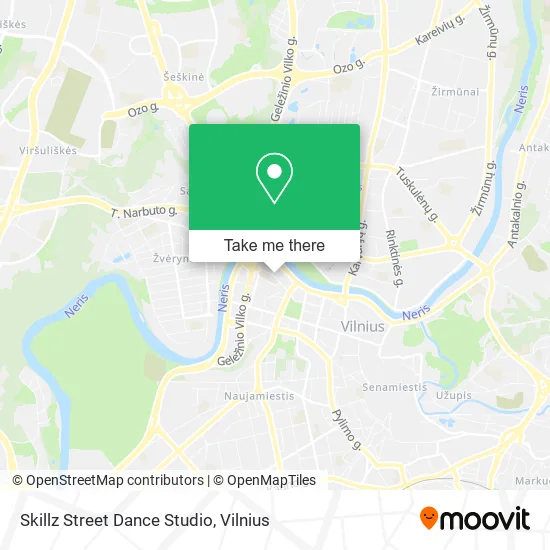 Карта Skillz Street Dance Studio