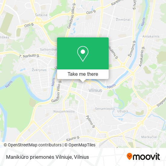 Manikiūro priemonės Vilniuje map