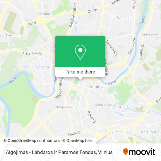 Algojimas - Labdaros ir Paramos Fondas map