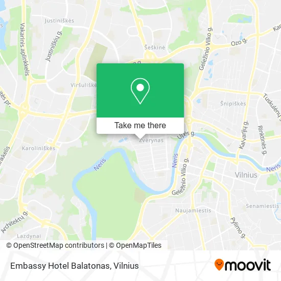 Карта Embassy Hotel Balatonas