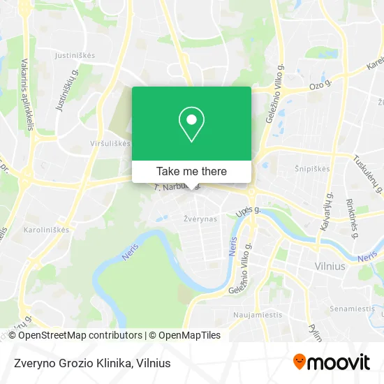 Карта Zveryno Grozio Klinika