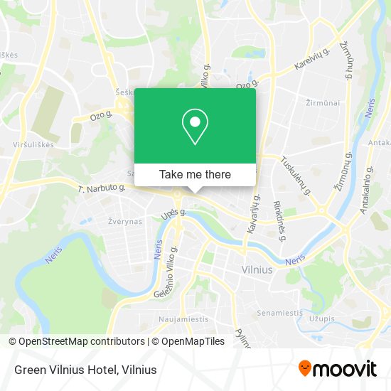 Карта Green Vilnius Hotel