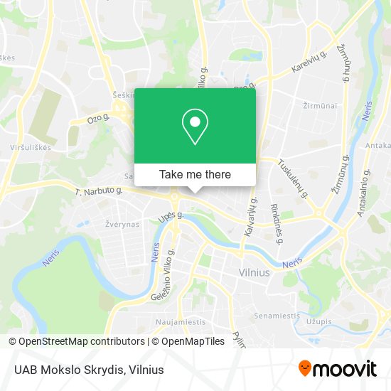 UAB Mokslo Skrydis map