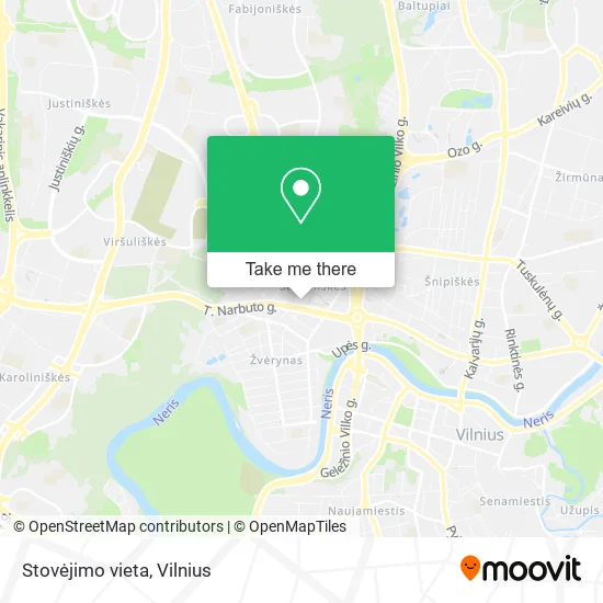 Карта Stovėjimo vieta