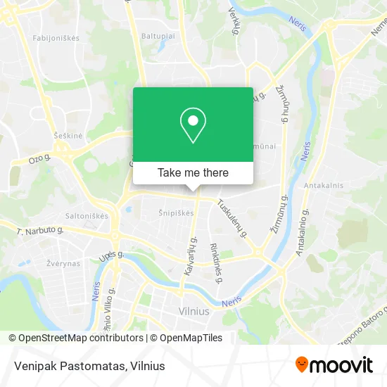 Карта Venipak Pastomatas
