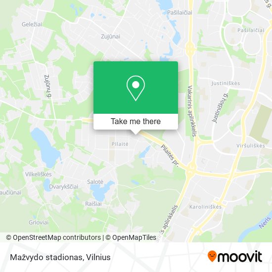 Карта Mažvydo stadionas