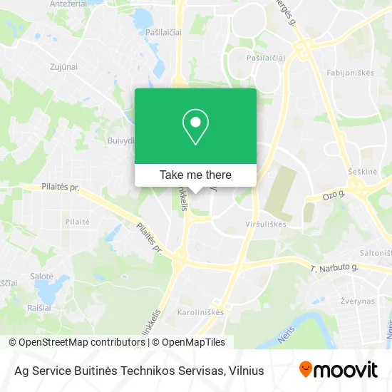 Карта Ag Service Buitinės Technikos Servisas