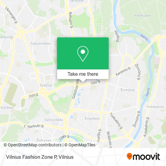 Vilnius Fashion Zone P map