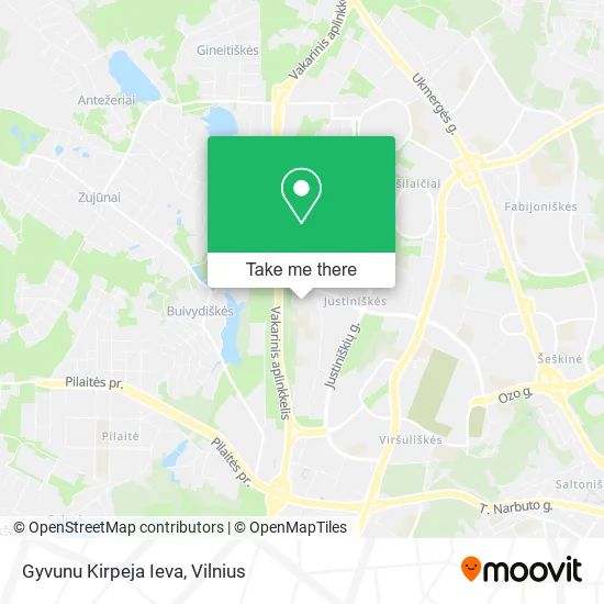 Gyvunu Kirpeja Ieva map
