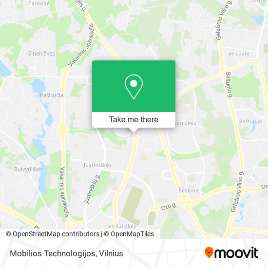 Mobilios Technologijos map