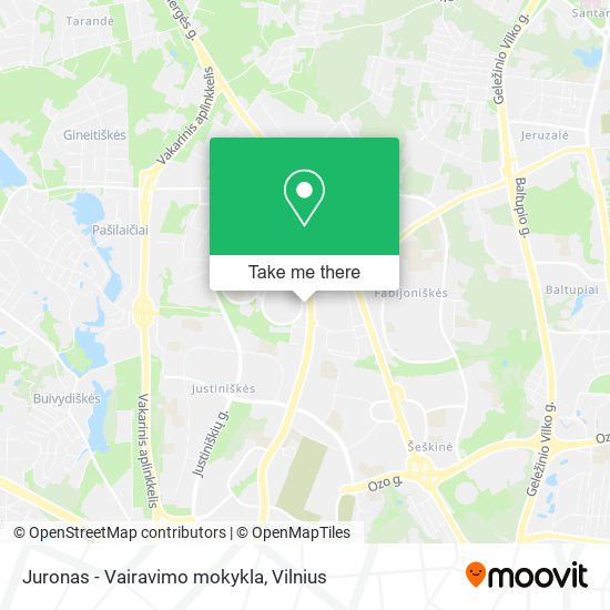 Juronas - Vairavimo mokykla map