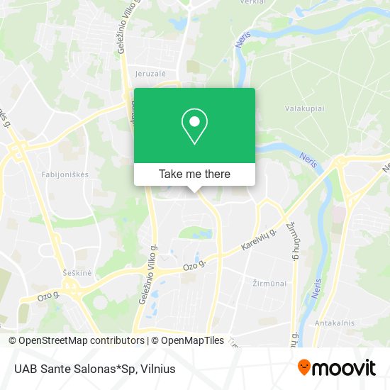 UAB Sante Salonas*Sp map