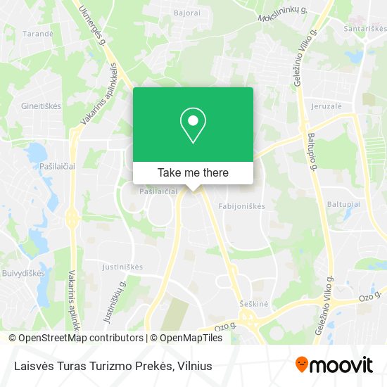 Laisvės Turas Turizmo Prekės map