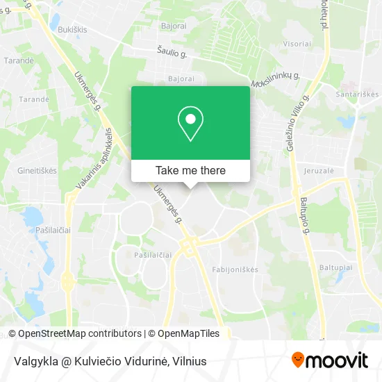 Карта Valgykla @ Kulviečio Vidurinė