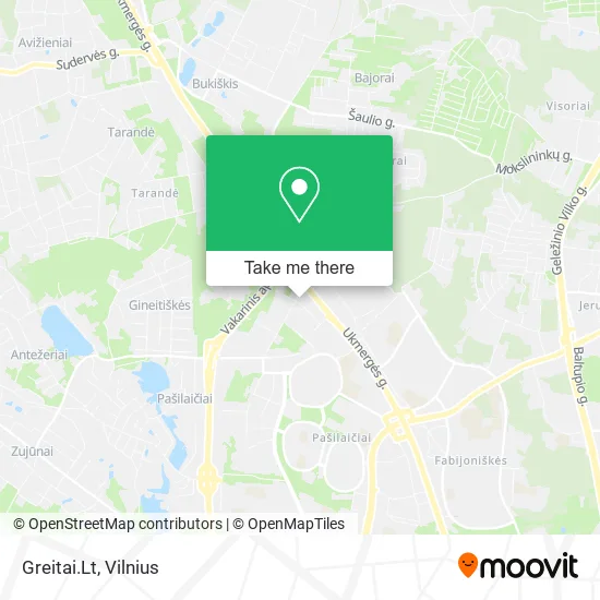 Карта Greitai.Lt