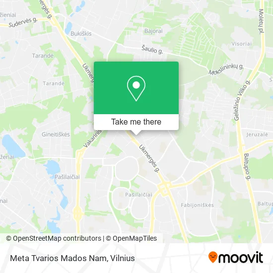 Карта Meta Tvarios Mados Nam