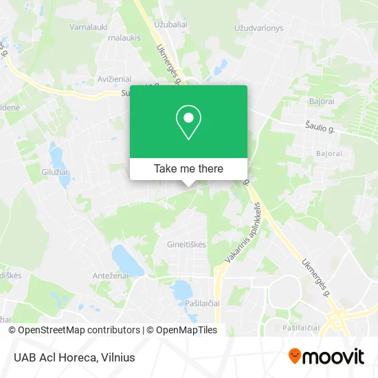 Карта UAB Acl Horeca