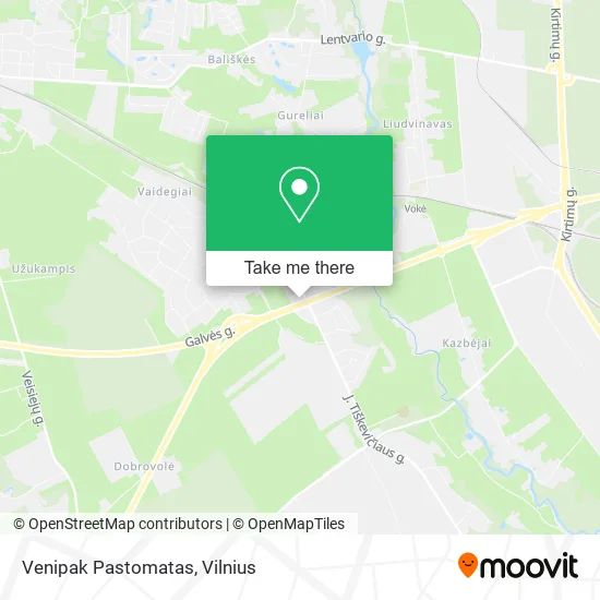 Карта Venipak Pastomatas