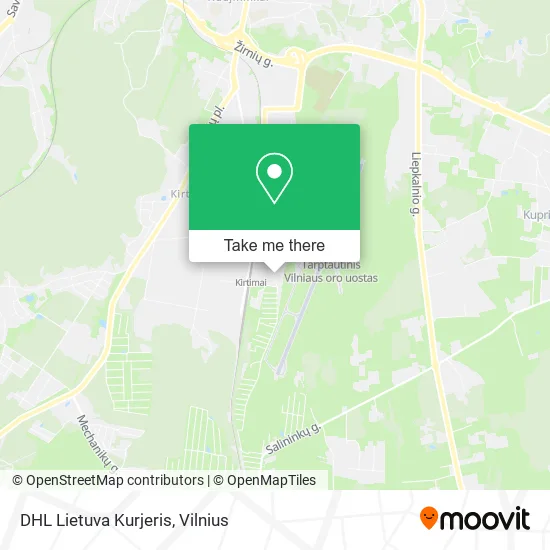 Карта DHL Lietuva Kurjeris