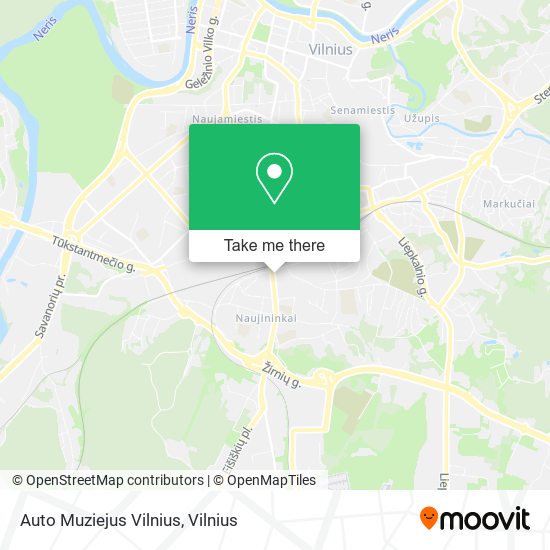 Карта Auto Muziejus Vilnius