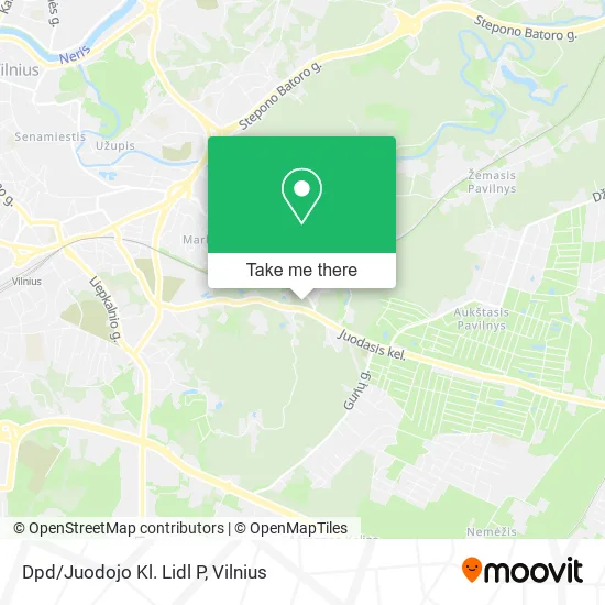 Карта Dpd/Juodojo Kl. Lidl P
