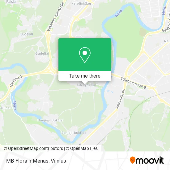 Карта MB Flora ir Menas