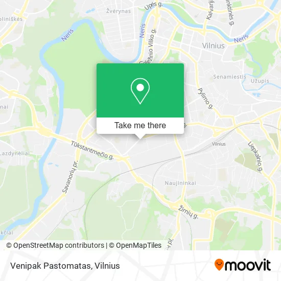Карта Venipak Pastomatas