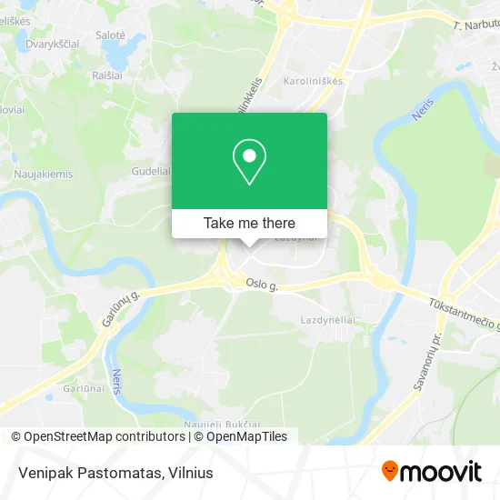 Карта Venipak Pastomatas