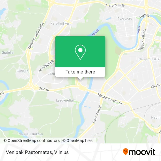 Карта Venipak Pastomatas
