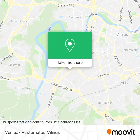 Карта Venipak Pastomatas