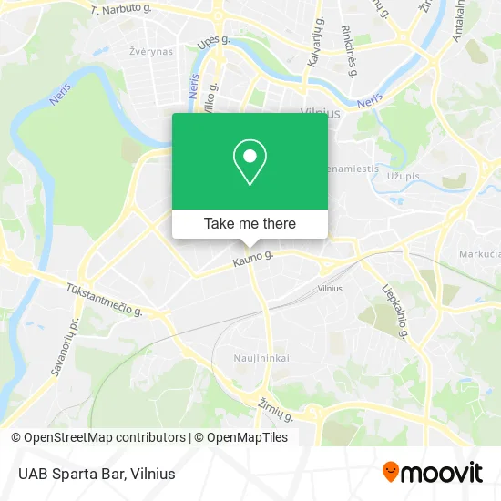 Карта UAB Sparta Bar