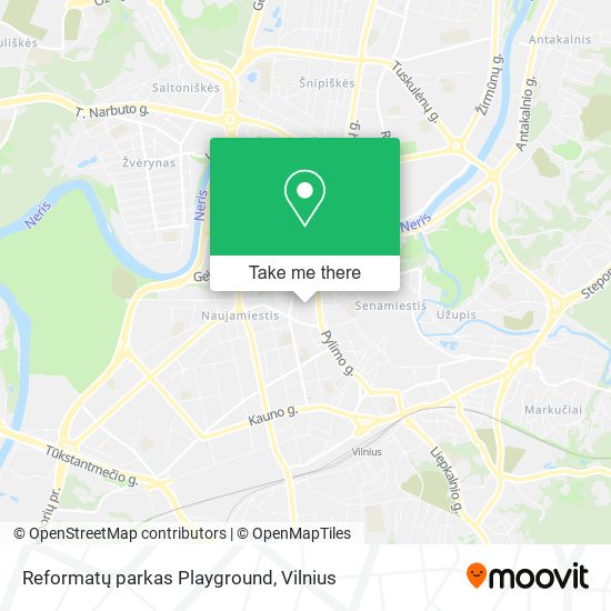 Карта Reformatų parkas Playground