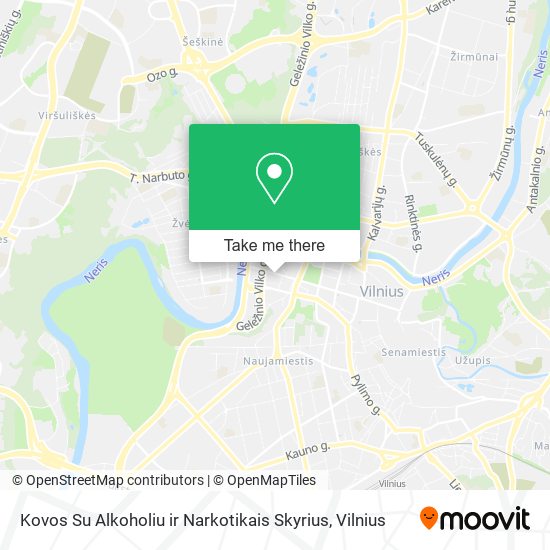 Kovos Su Alkoholiu ir Narkotikais Skyrius map