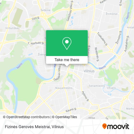 Fizinės Gerovės Meistrai map