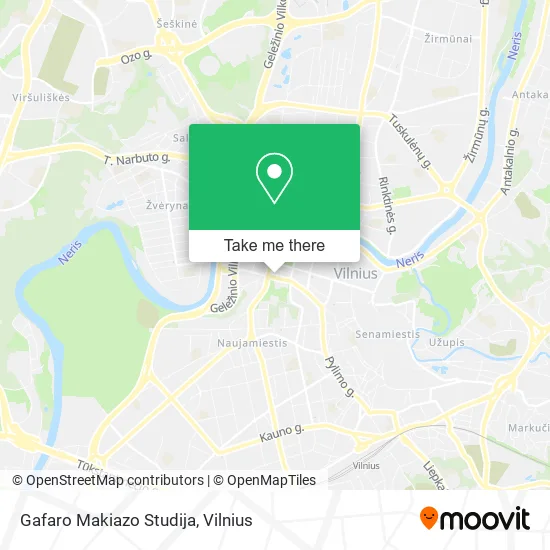 Карта Gafaro Makiazo Studija