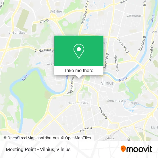Карта Meeting Point - Vilnius