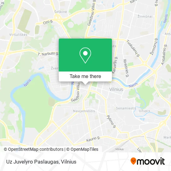 Карта Uz Juvelyro Paslaugas