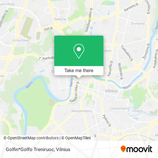 Карта Golfin*Golfo Treniruoc