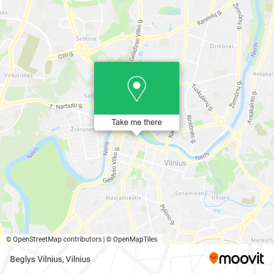 Карта Beglys Vilnius