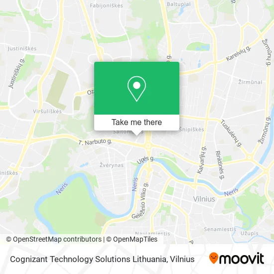 Карта Cognizant Technology Solutions Lithuania