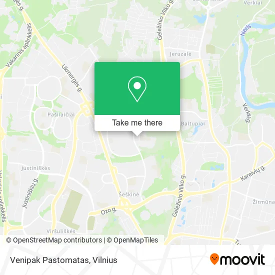 Карта Venipak Pastomatas